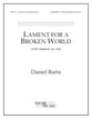 Lament for a Broken World SATB choral sheet music cover